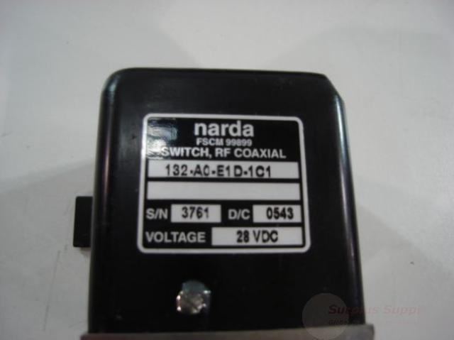 Narda 132-A0-E1D-1C1 coaxial rf switch 28VDC