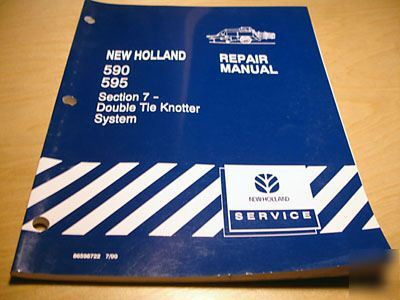 New holland 590 595 hay baler knotter service manual nh