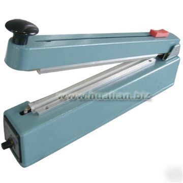 The 8 inch hand impulse sealer with middle cutter