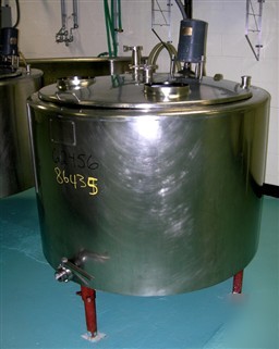 Used: mueller kettle, 150 gallon, model rh, 304 stainle