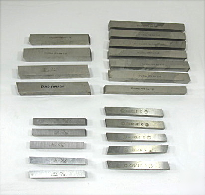 Square tool bits crucible, besly, t-15, cobalt 21 pcs