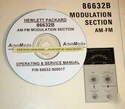 Hp 86632B am-fm modulation module ops & service manual 