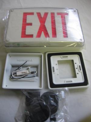Lithonia all conditions emergency exit sign LVSW1R 120