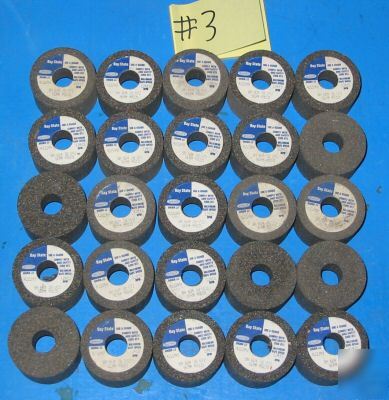 New bay state 2X1-1/4X5/8 grinding wheel lot /25 type 1