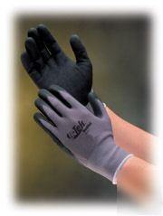 Nitrile foam coated nylon work glove, med, lot of 6
