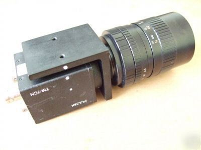 Pulnix tm-7CN ccd industrial vision camera w/ lens