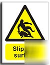 Slippery surface sign-adh.vinyl-300X400MM(wa-101-am)