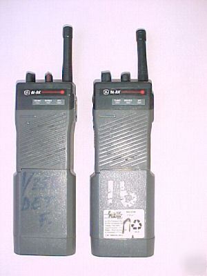 Two ge ericson m-rk radio handheld battery comm PK1PGT
