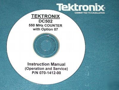 Tek DC502 dc-502 dc 502 service & operations manual