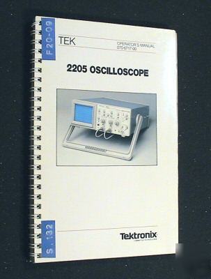 Tektronix tek 2205 original operators manual
