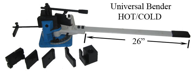 Universal hot cold steel metal bender bending flat sqr