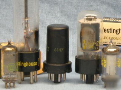 Westinghouse tubes 1V2 12AU6 6AU5GT 6SH7 6Z4/84