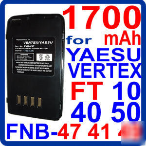  battery for yaesu vertex fnb-47 FT10 40R 50R ni-mh qe