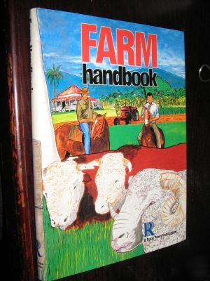  farm handbook - animals - hc dj 1988 rural press