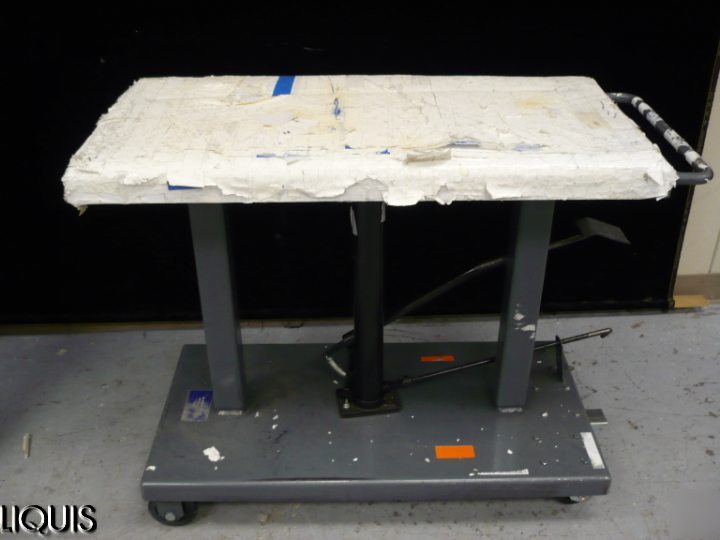 Wesco lt 10 1836 31490 manual hydraulic lift table