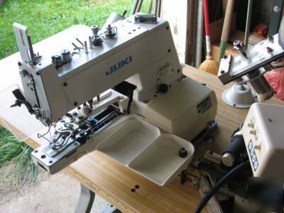 Industrial button sewing juki MB373 w/rasi feeder