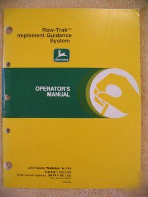 John deere row trak implement guidance system op manual