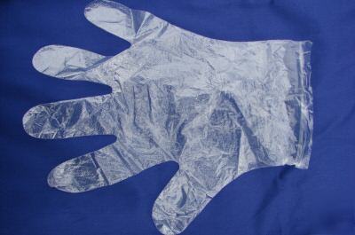 New 100 disposable plastic gloves - medium