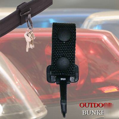 Police nylon duty belt snap standard key ring holder
