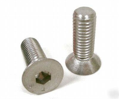 Stainless steel socket cap flat bolt 10-32 x 3/4