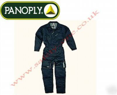 Black overalls boilersuit, knee pad pockets medium