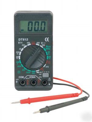 Compact digital multimeter with 9 functions inc. dc/ac