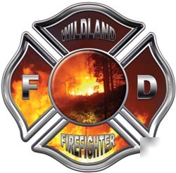 Firefighter fire fd decal reflective 6