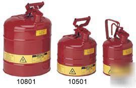 Justrite 2 1/2 gallon type i safety can 10552