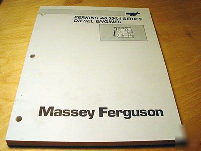 Massey ferguson perkins A6.354.4 engine service manual