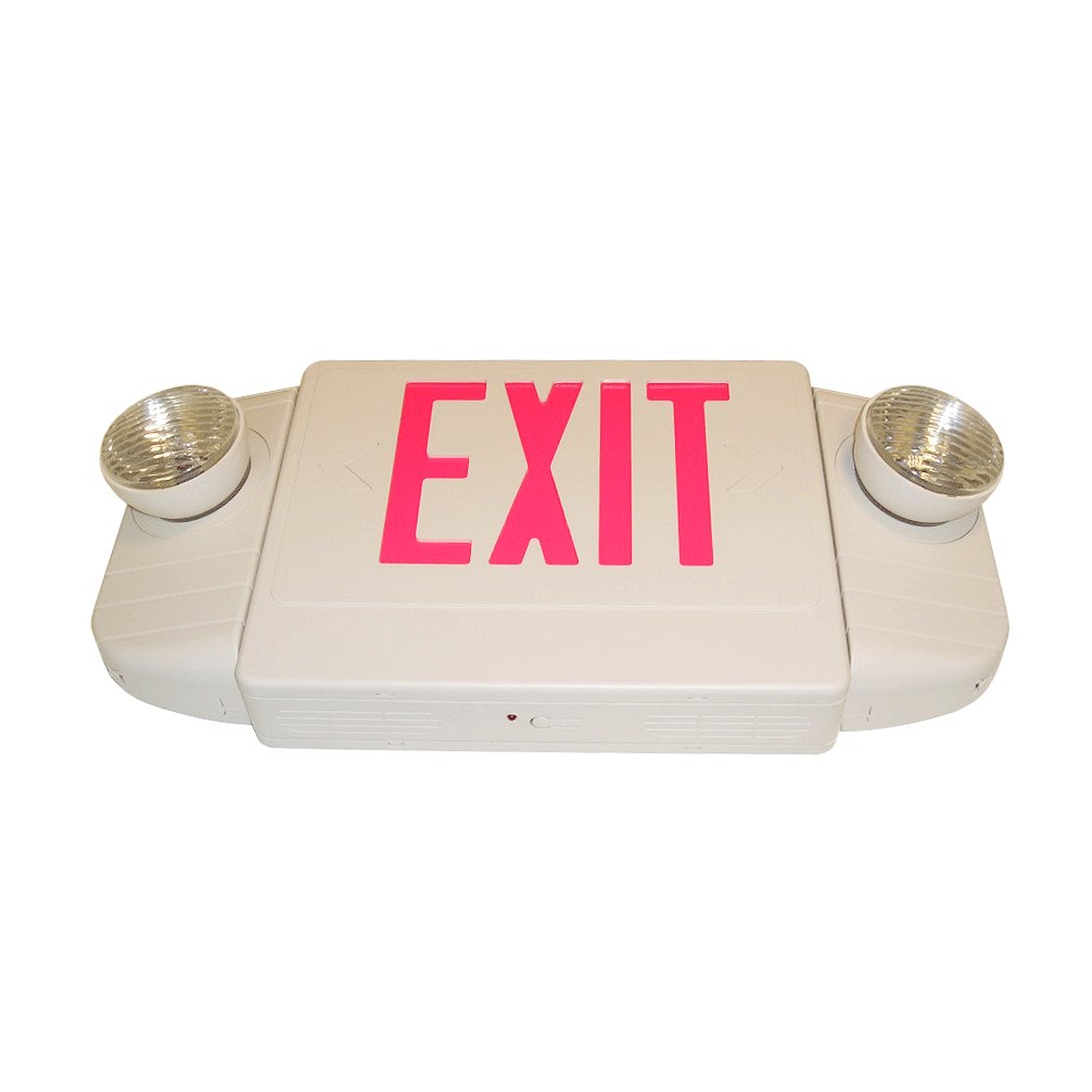 New combo led exit sign & emergency light / ,E4BR-1