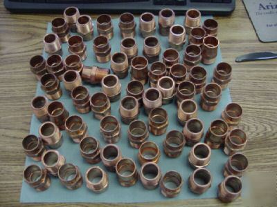 Nib lot of epc or co copper male adapters, 70 pieces<