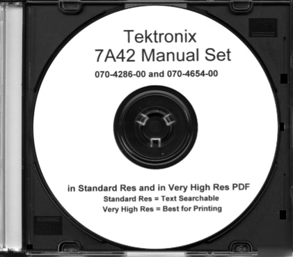 Tek 7A42 service manual set 2 res textsearchable+extras