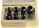Wood plug cutter 8-pc set woodworking drill bits