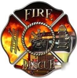 Firefighter decal reflective 4