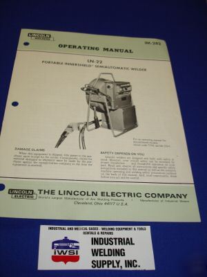 Lincoln electric ln-22 feeder operating manual IM282