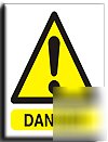Danger sign-adh.vinyl-200X250MM(wa-075-ae)