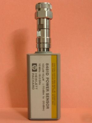 Hp/agilent power sensor 8481D warranty