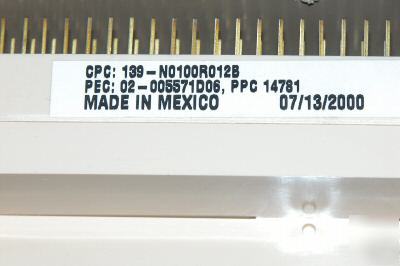 Lucent corning 100 pair block 139-N0100R012B 89F1A-100