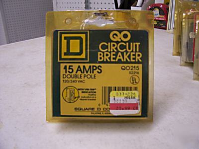 New 15 amp square d circuit breaker 