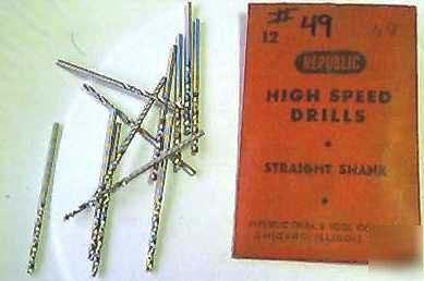 New republic brand #49 jobber length drill bits 12 pack