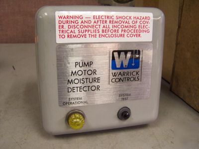 New warrick 2800101 pump motor moisture detector 