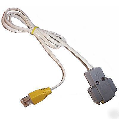 Rib-less rs-232 programming cable for motorola micon-2