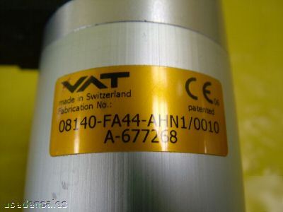 Vat pneumatic gate valve lot 08140-FA44-AHN1
