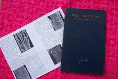 Warp knitting & glove manufacture -1925 - textile world