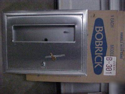 New bobrick b-301 toilet seat cover dispenser stainless
