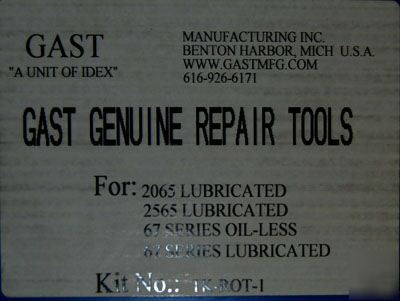 New gast rotary vane rebuild kit tk-rot-1 _ in box