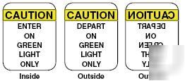 Dock traffic system, stop & go lights, red/green, signs