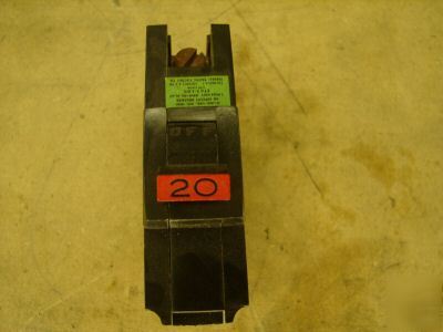 Federal pacific fpe 20A stab-lok circuit breaker