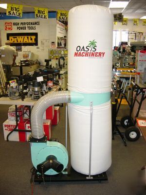 Heavy duty 1.5 hp wood dust collector by oasis (1685A)