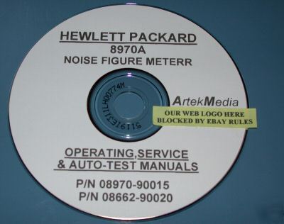 Hp 8970A operating, service & test manuals 2- volumes